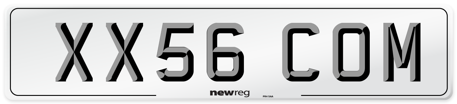 XX56 COM Number Plate from New Reg
